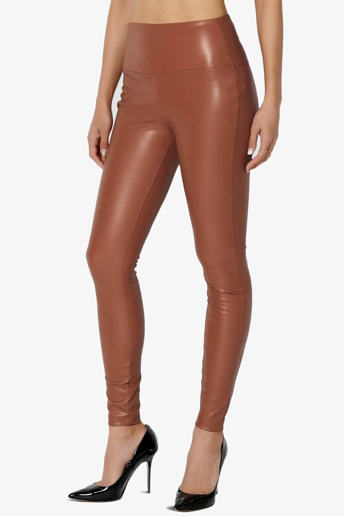 Mayari High Rise Faux Leather Leggings