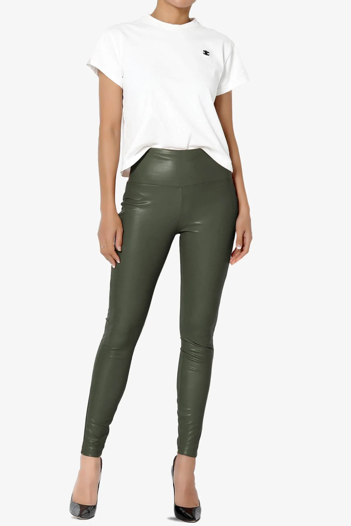Mayari High Rise Faux Leather Leggings