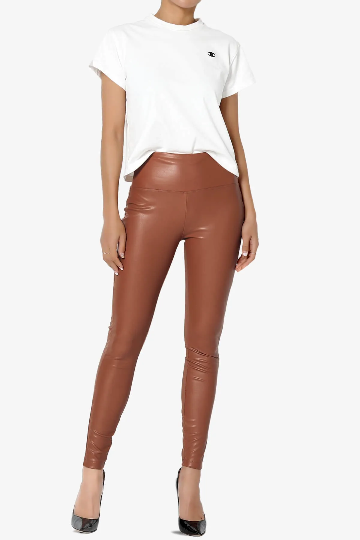 Mayari High Rise Faux Leather Leggings