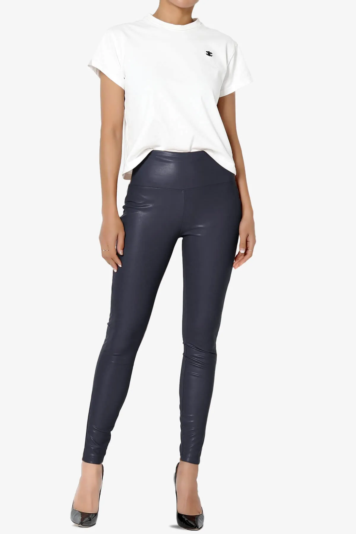 Mayari High Rise Faux Leather Leggings