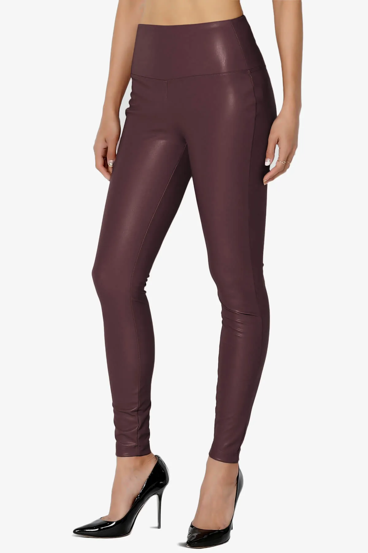Mayari High Rise Faux Leather Leggings