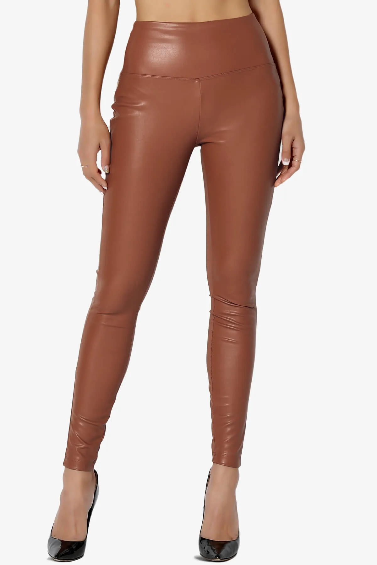 Mayari High Rise Faux Leather Leggings