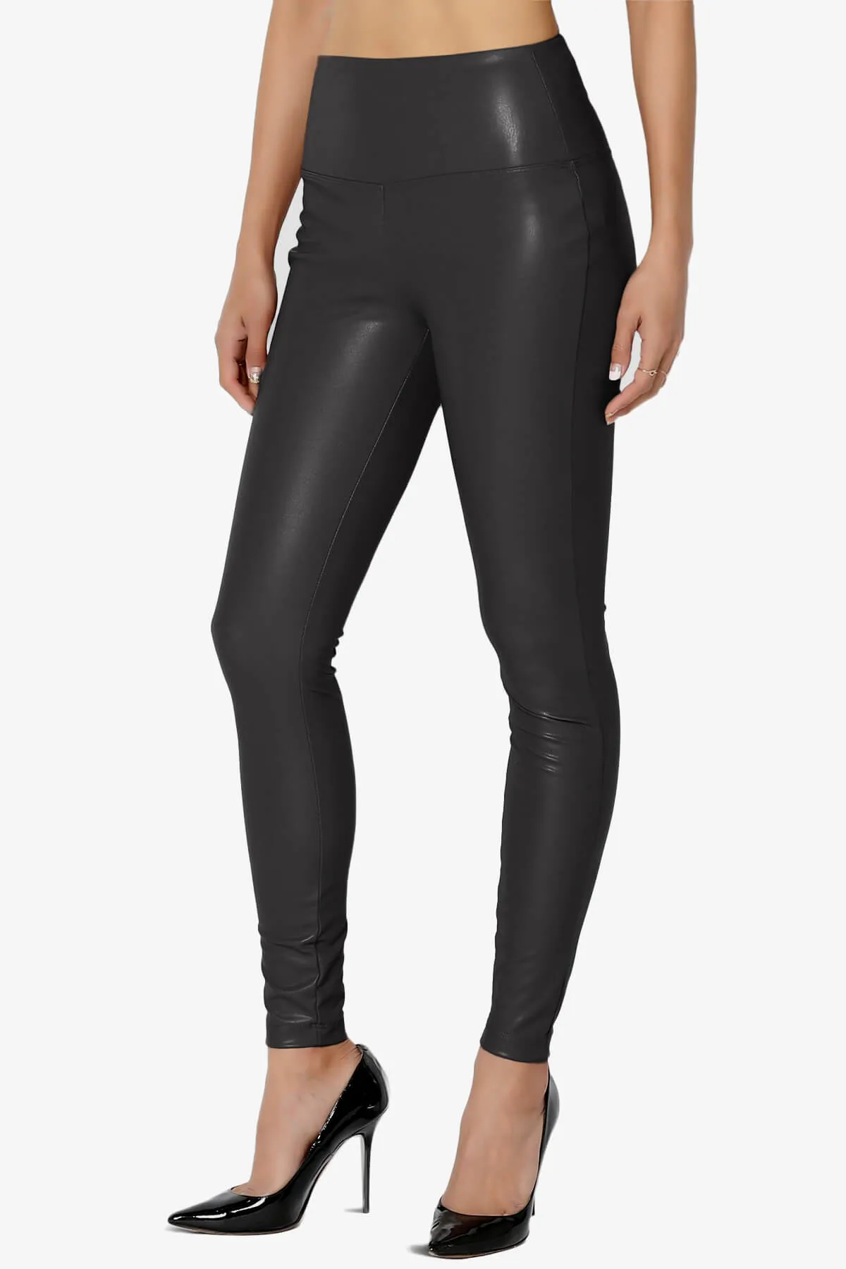 Mayari High Rise Faux Leather Leggings