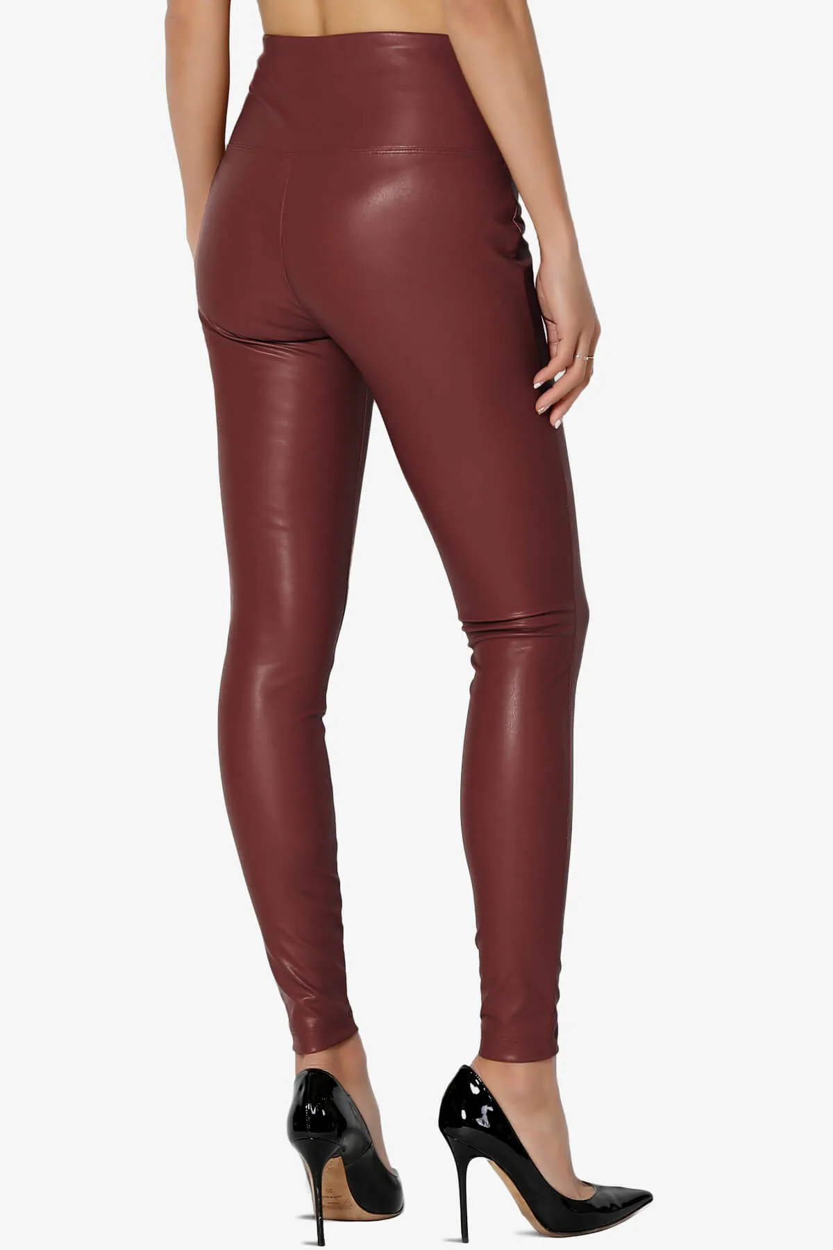 Mayari High Rise Faux Leather Leggings