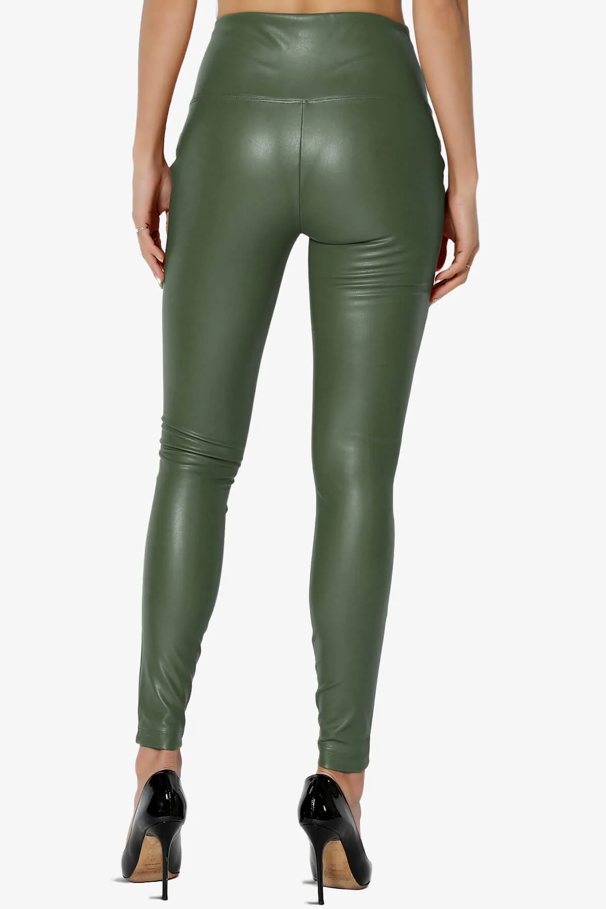 Mayari High Rise Faux Leather Leggings