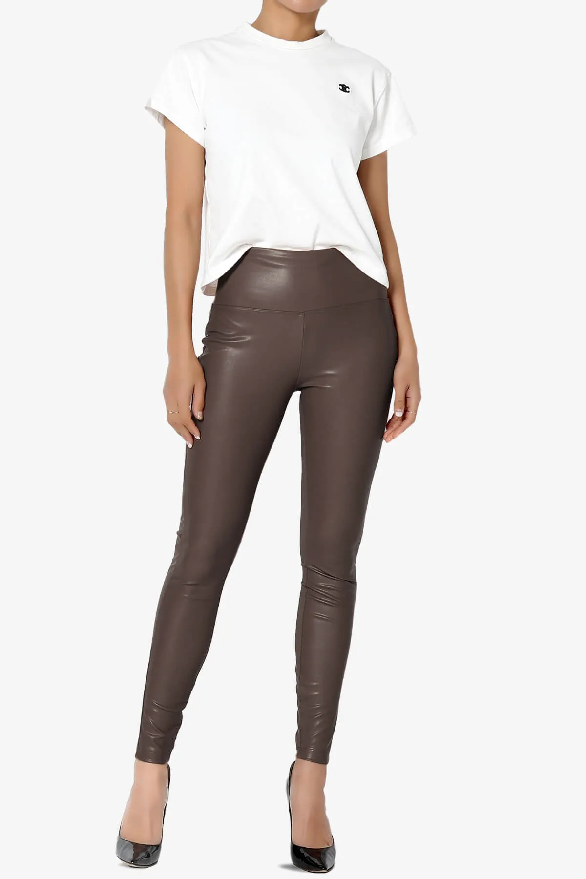 Mayari High Rise Faux Leather Leggings
