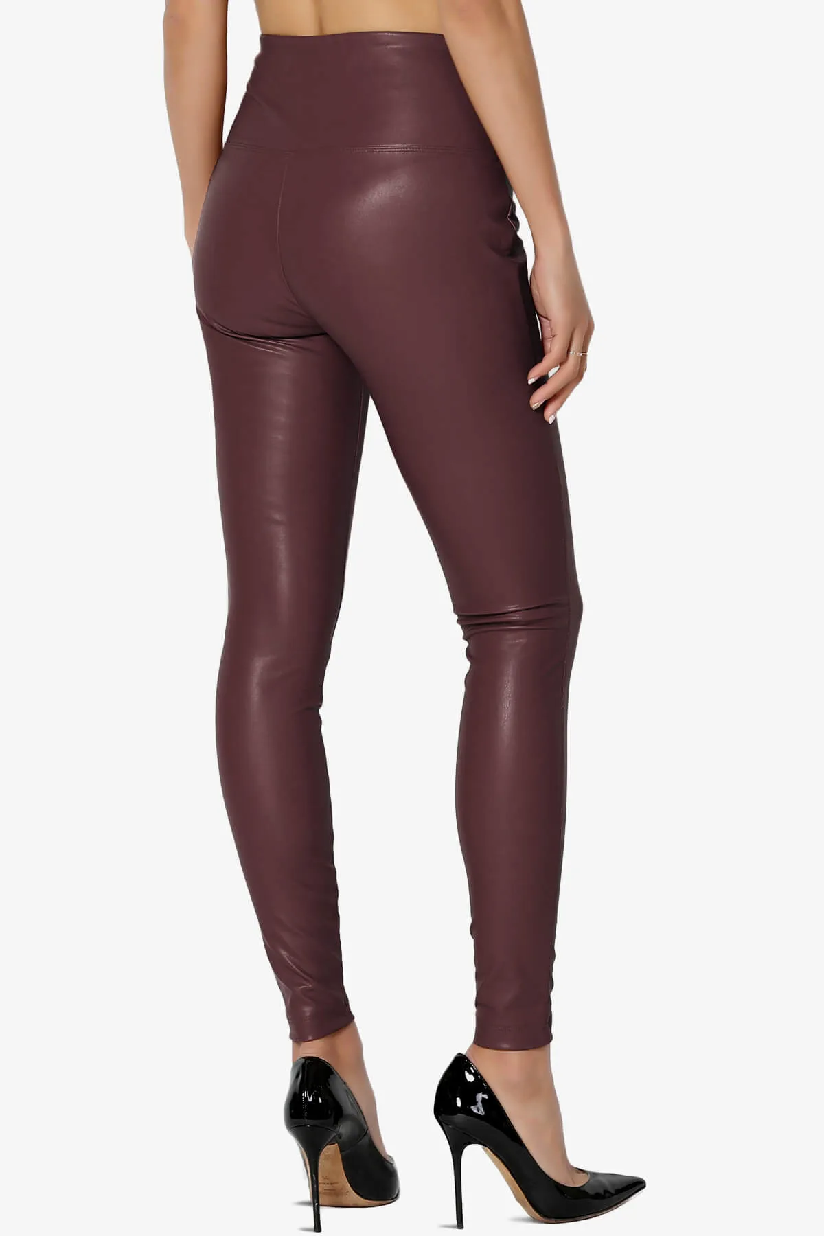Mayari High Rise Faux Leather Leggings