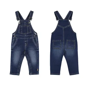 Mayoral Baby Boys Soft Denim Overalls - Dark Wash
