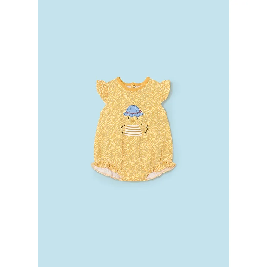 Mayoral Mustard Print Rompers
