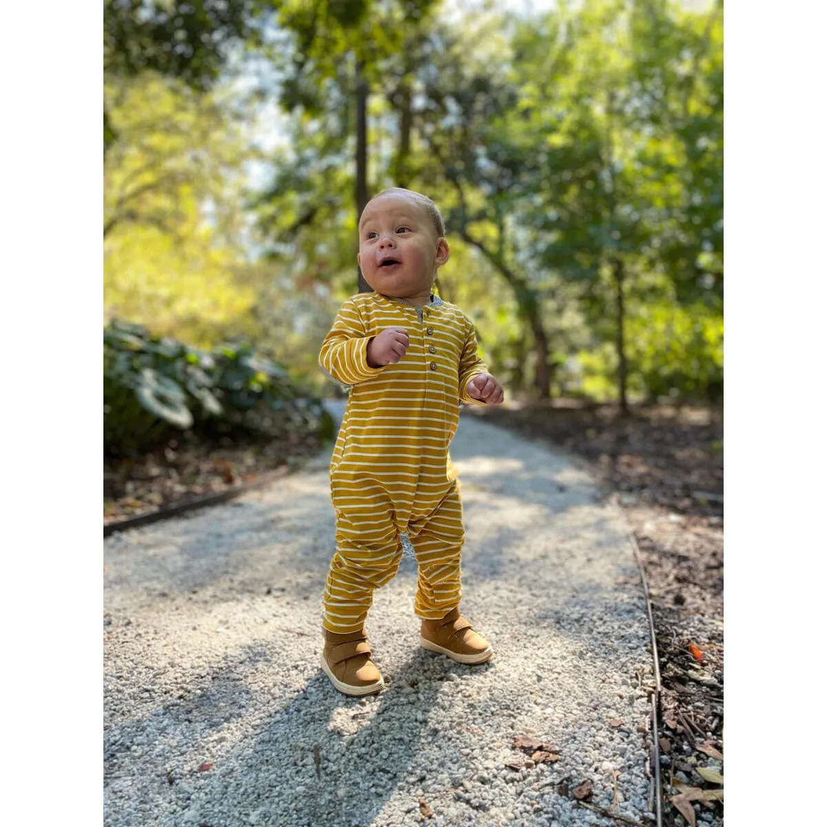Me & Henry Niota Romper - Mustard