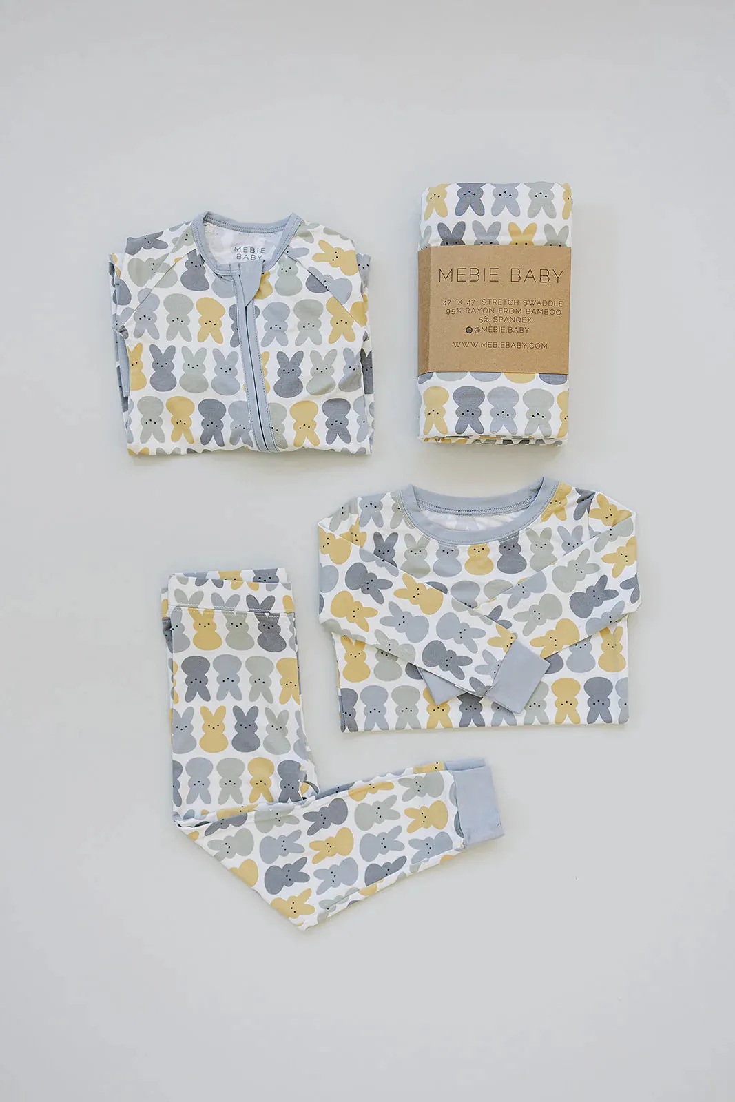 Mebie Baby  Bamboo Easter Bunny Zipper Sleeper
