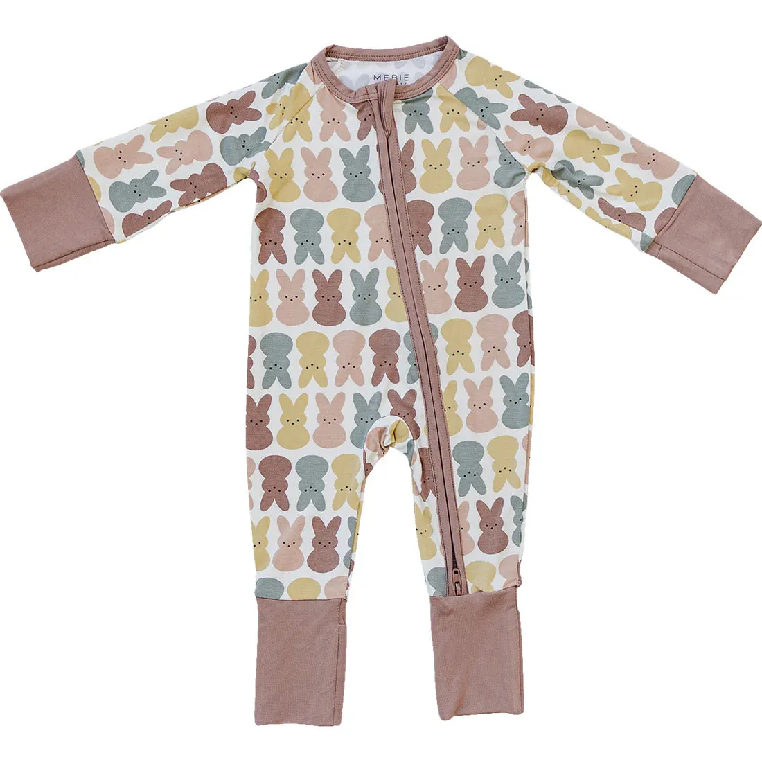 Mebie Baby  Bamboo Easter Bunny Zipper Sleeper