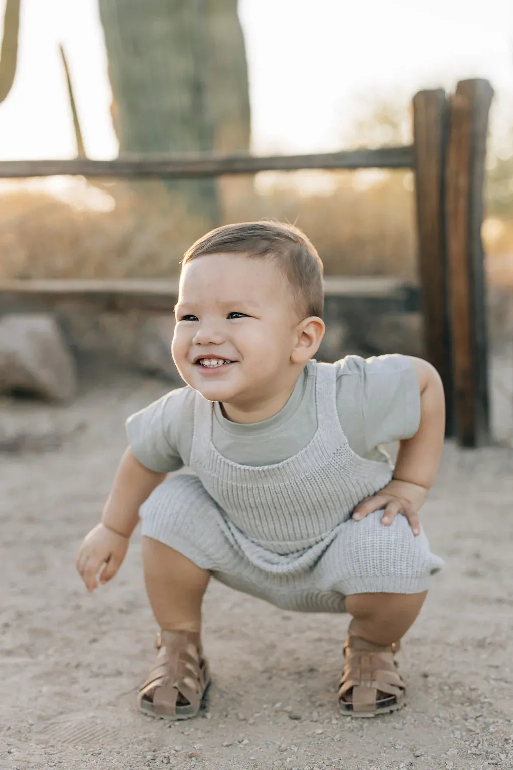 Mebie Baby Pocket Knit Overalls