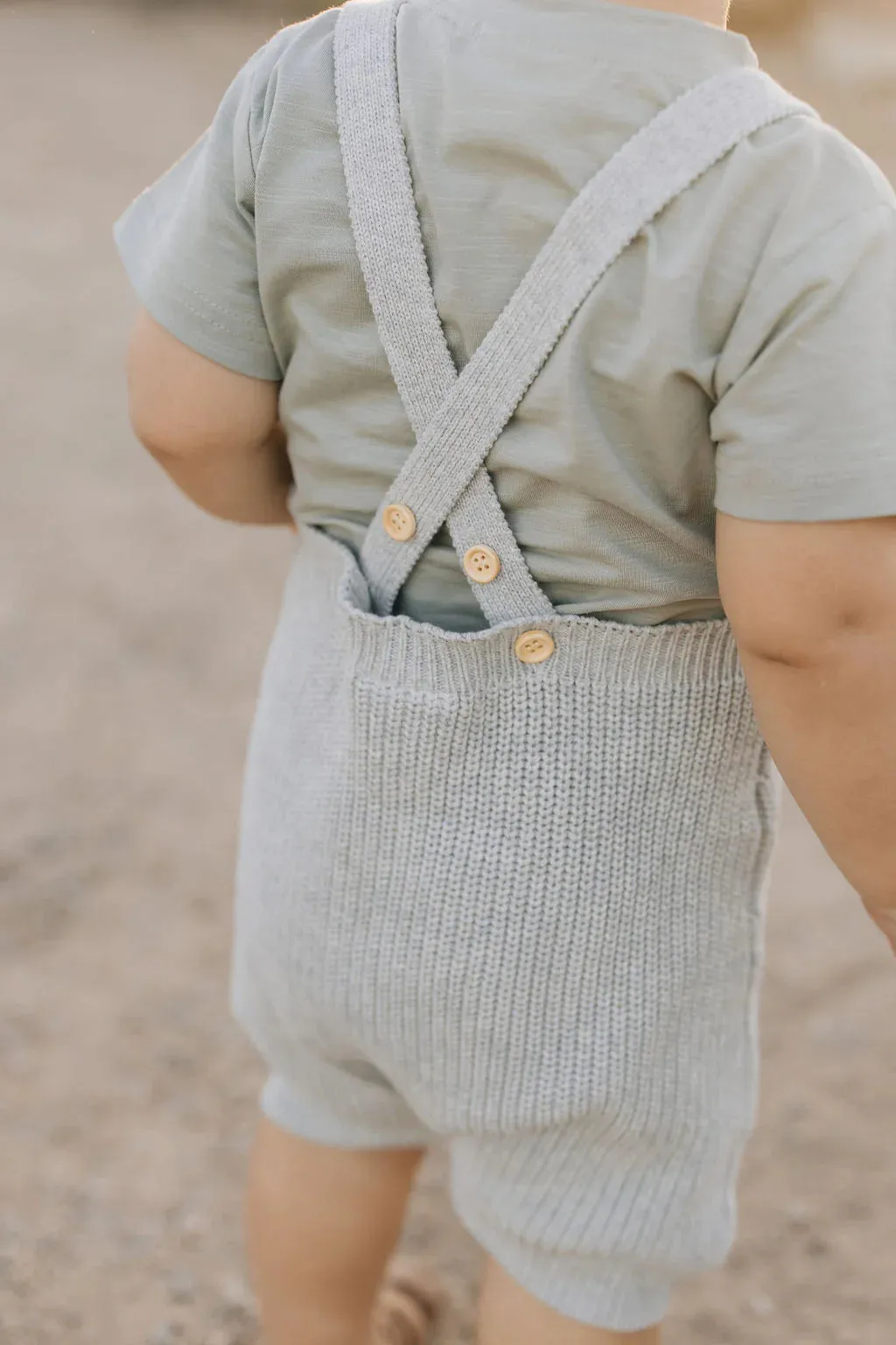 Mebie Baby Pocket Knit Overalls