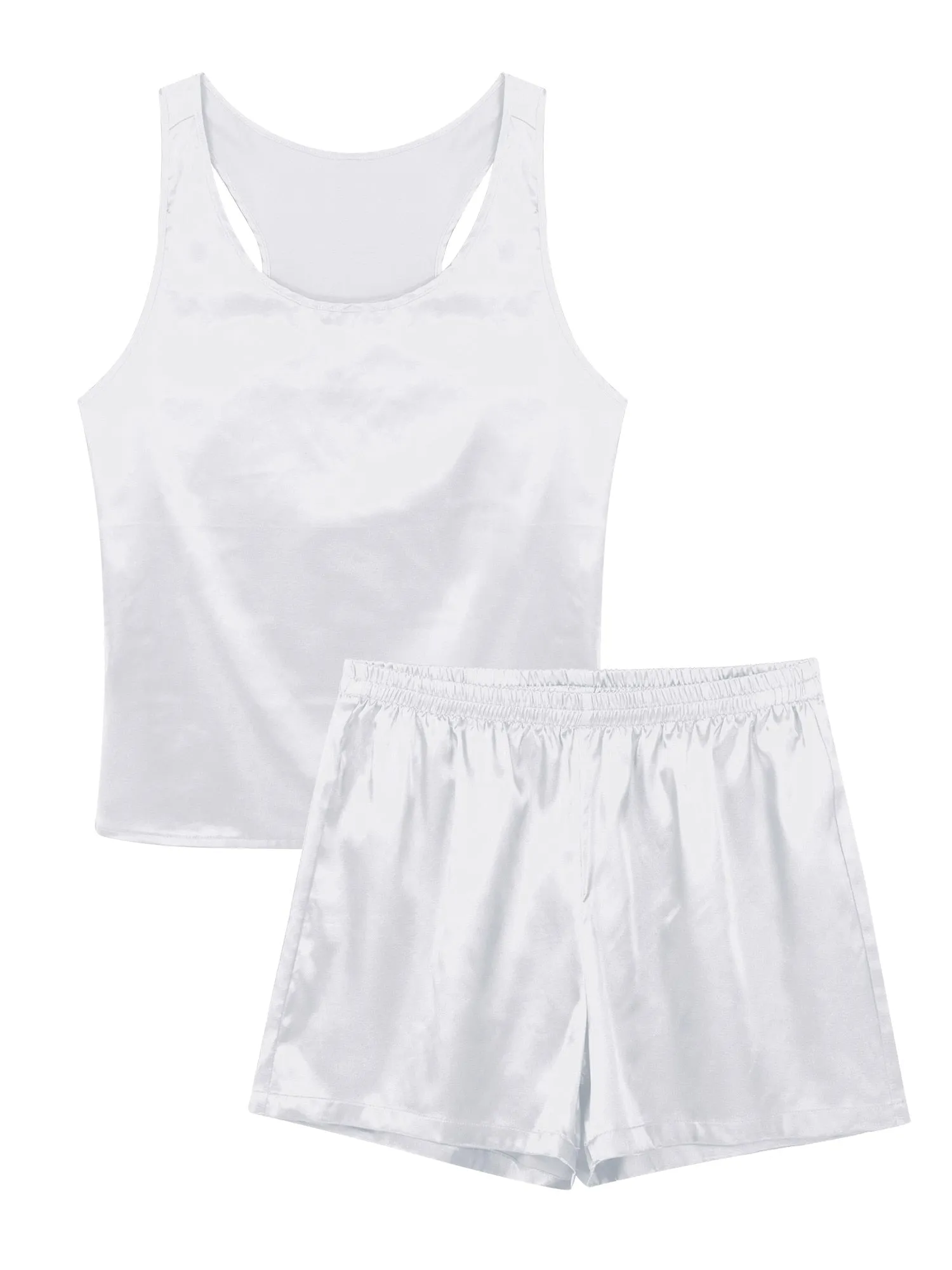 Men Satin Pyjamas Set