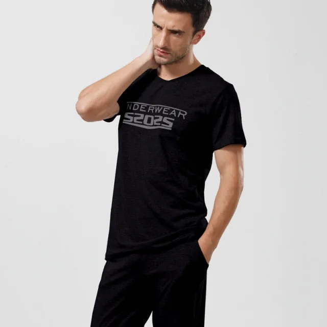 Men Sleepwear Comfortable Lounge Pyjama Set