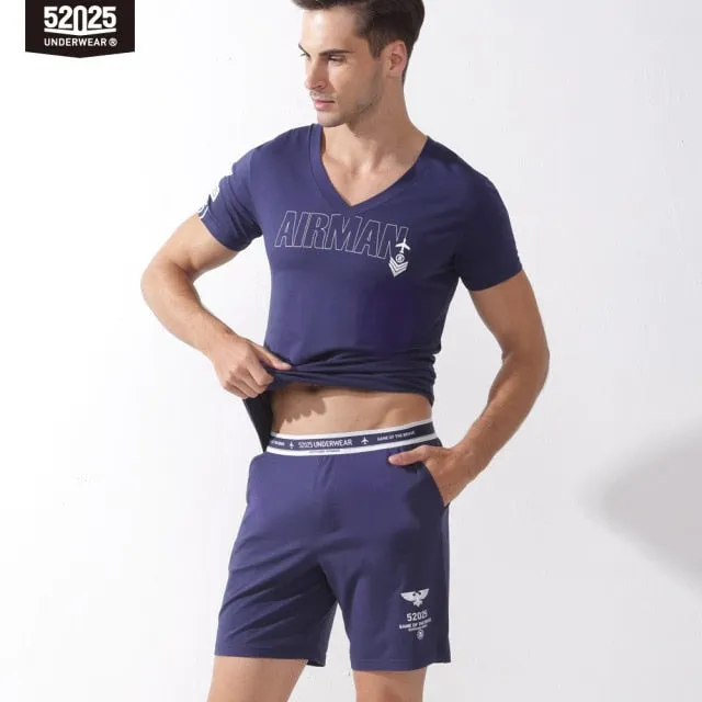 Men Sleepwear Comfortable Lounge Pyjama Set