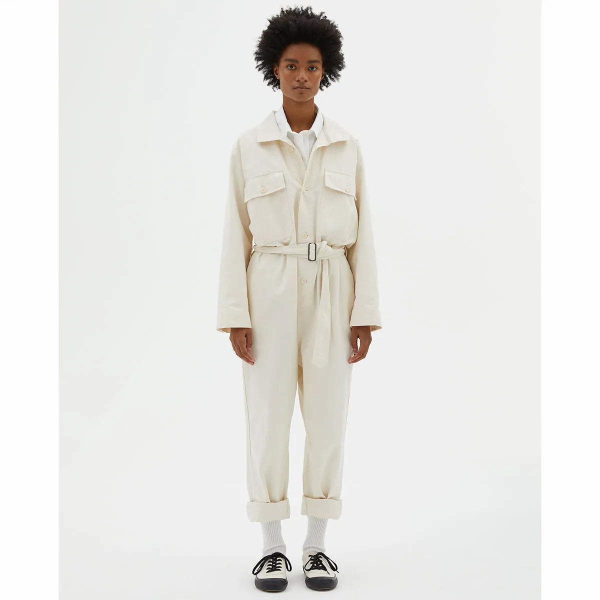 MHL W'  Overalls Workwear Cotton Twill Off White