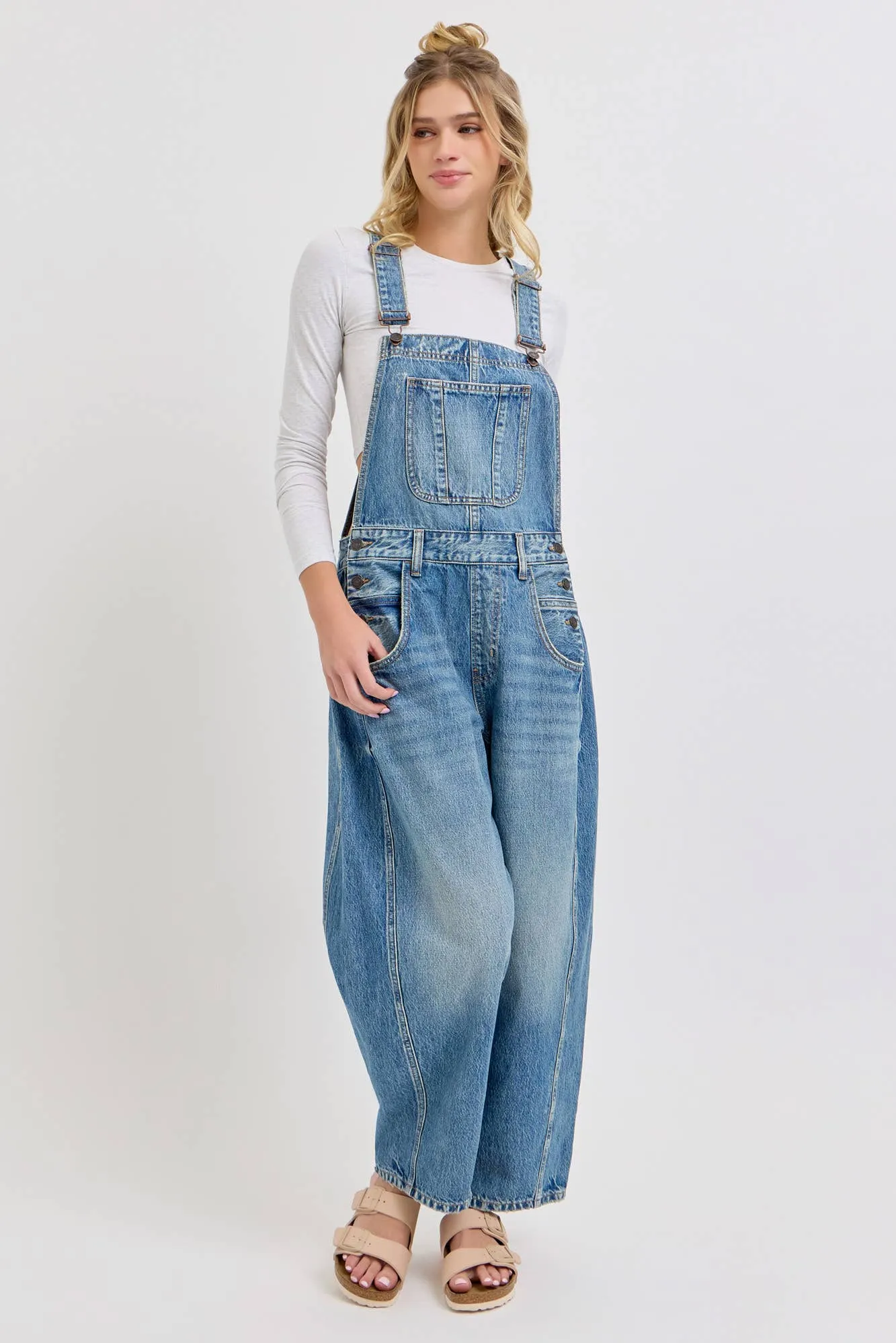 Mid Waisted Barrel Cello Overalls