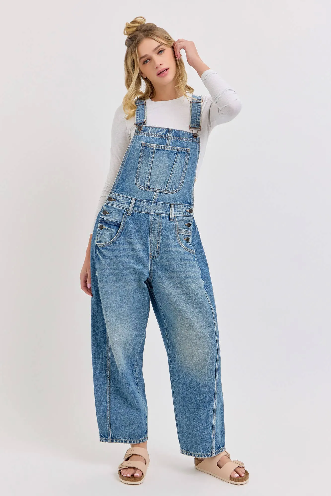 Mid Waisted Barrel Cello Overalls