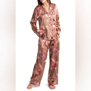 Midnight Bakery  Lovefest Satin Pajama Set Size Small