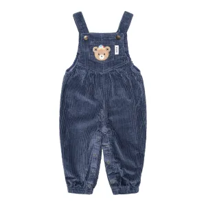 Midnight Cord Overalls