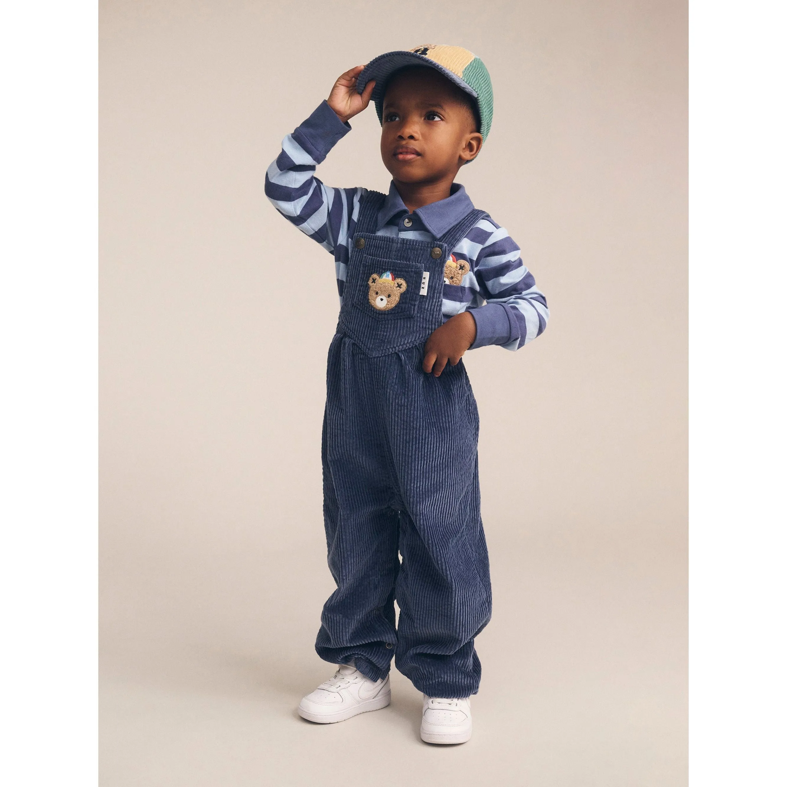 Midnight Cord Overalls