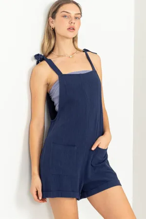 MIDNIGHT STROLL ROMPER in DARK NIGHT