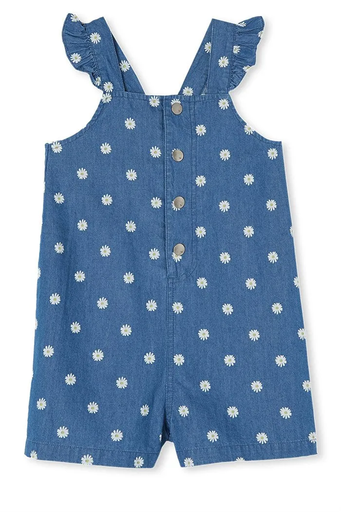 Milky | Daisy Chambray Overalls