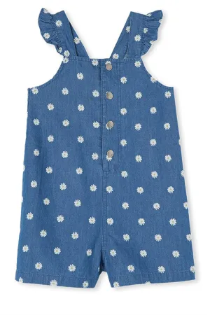 Milky | Daisy Chambray Overalls