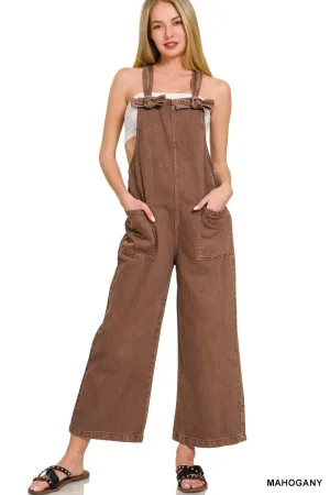 MINERAL WASHED JUMPSUIT OVERALLS // FINAL SALE