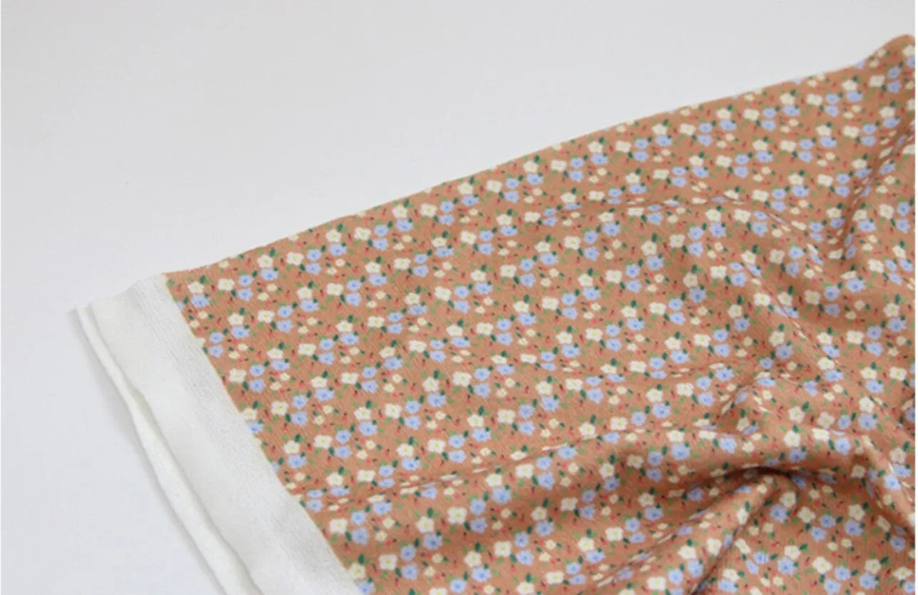 Mini Flowers Polyester Knit Fabric - In 6 Colors- 57 Inches Wide - By the Yard / 54506