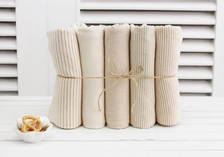 Mini-Stripe Cotton Jersey Knit - 5 Styles - By the Yard / 71773