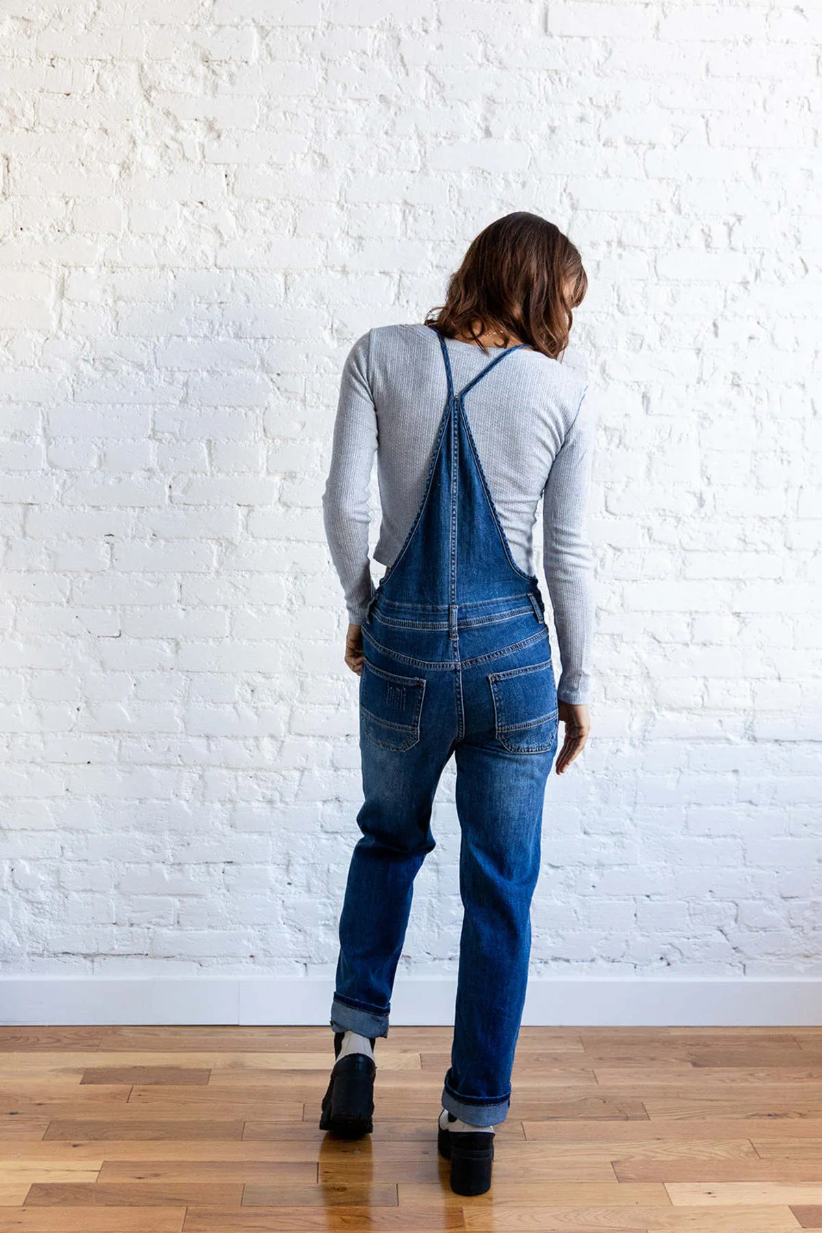 Miou Muse Baby Doll Denim Overalls