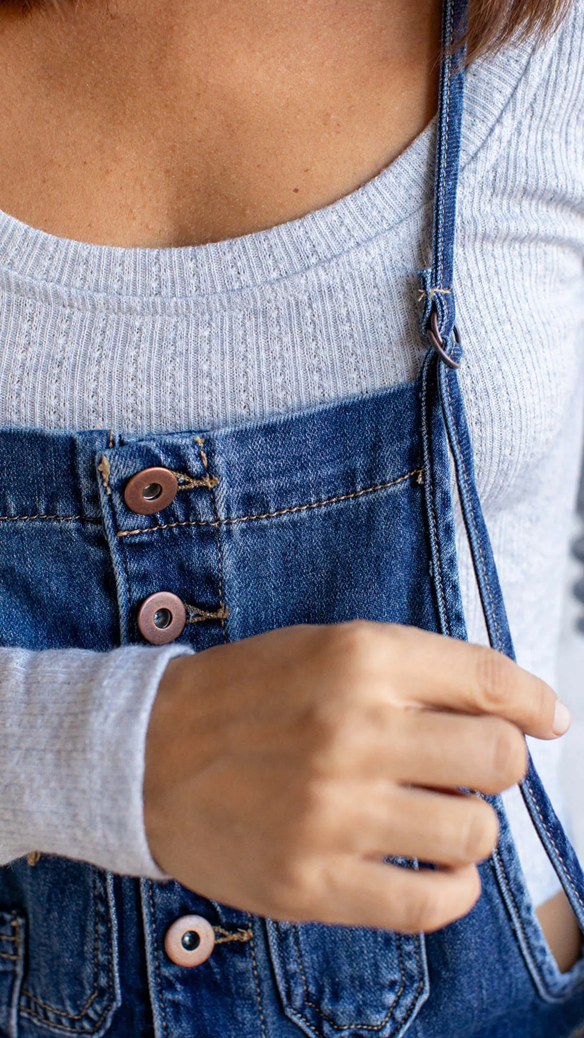 Miou Muse Baby Doll Denim Overalls