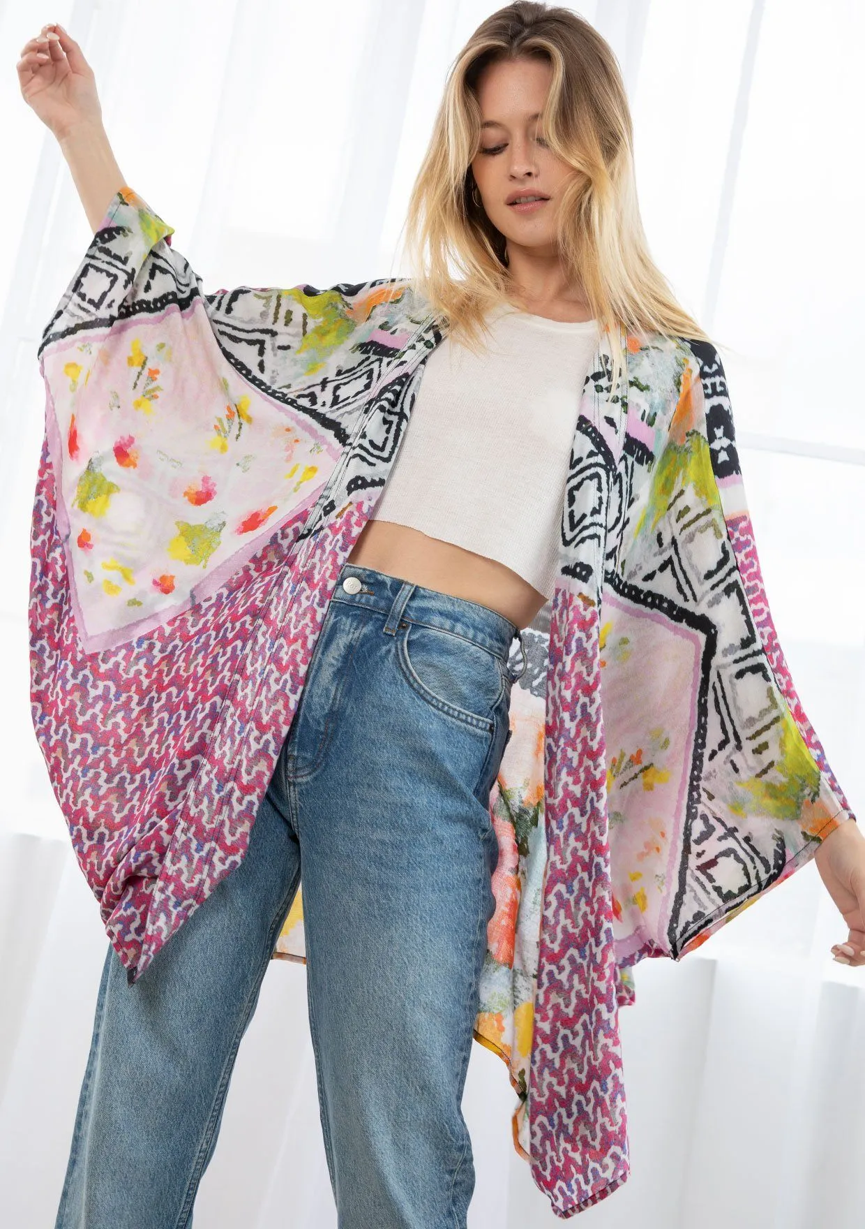 Mixing It Up Kimono