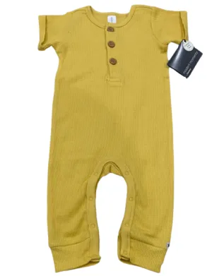 Modern Moments by Gerber Baby Boy / Girl Waffle Romper - Harvest Yellow