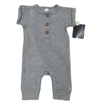 Modern Moments by Gerber Baby Boy / Girl Waffle Romper - Heather Gray