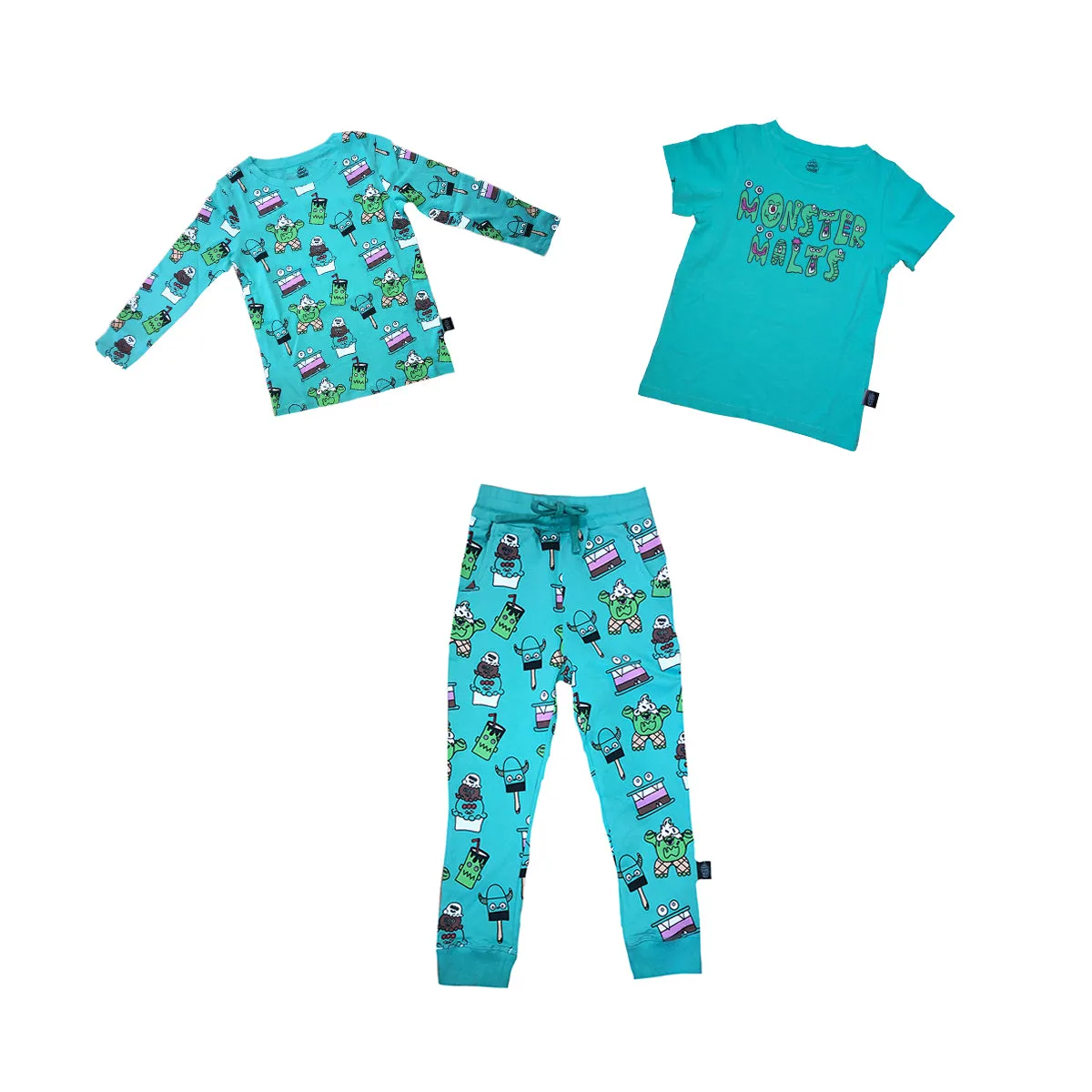 Monster Malts Graphic Tee in Teal