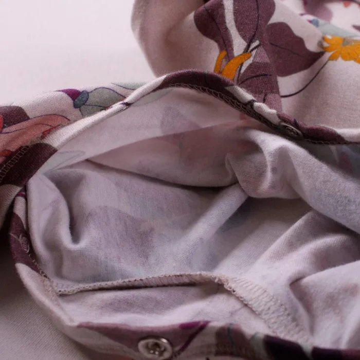 Müsli Dahlia Printed Long Sleeve Baby Romper