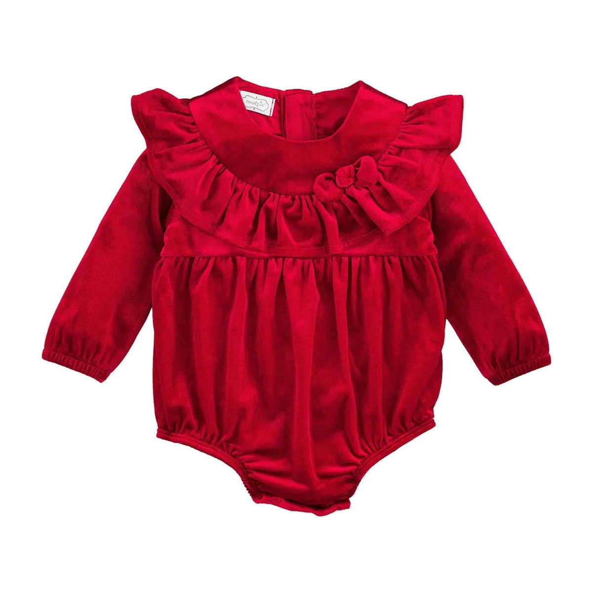 Mud Pie Ruffle Red Velvet Bubble