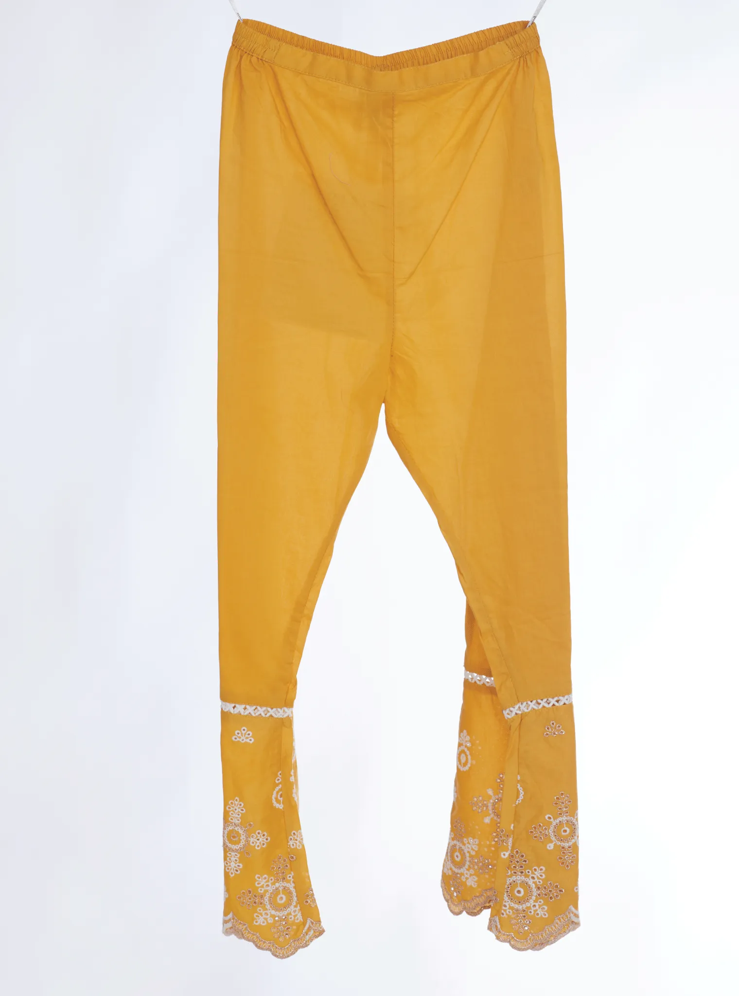 Mulmul Cotton Nell Mustard Kurta With Nell Mustard Pant
