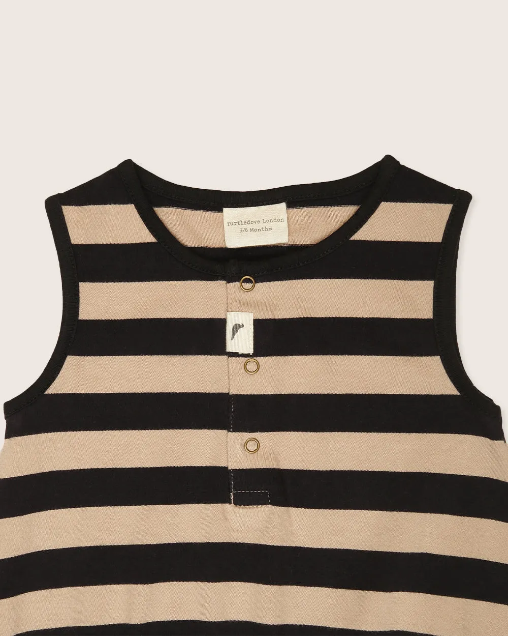 Multicolour Wide Stripe Print Romper