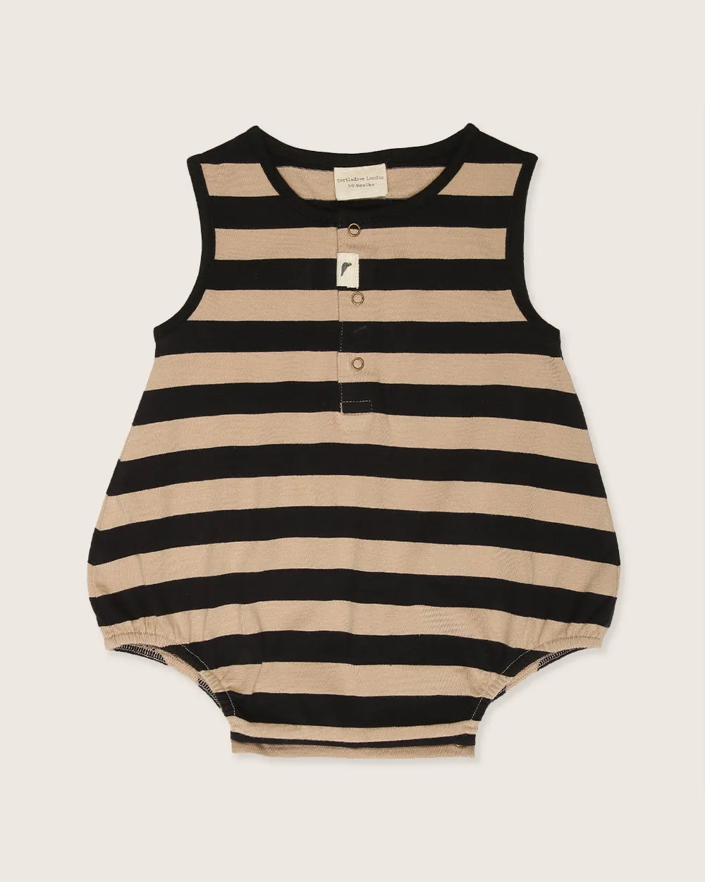 Multicolour Wide Stripe Print Romper