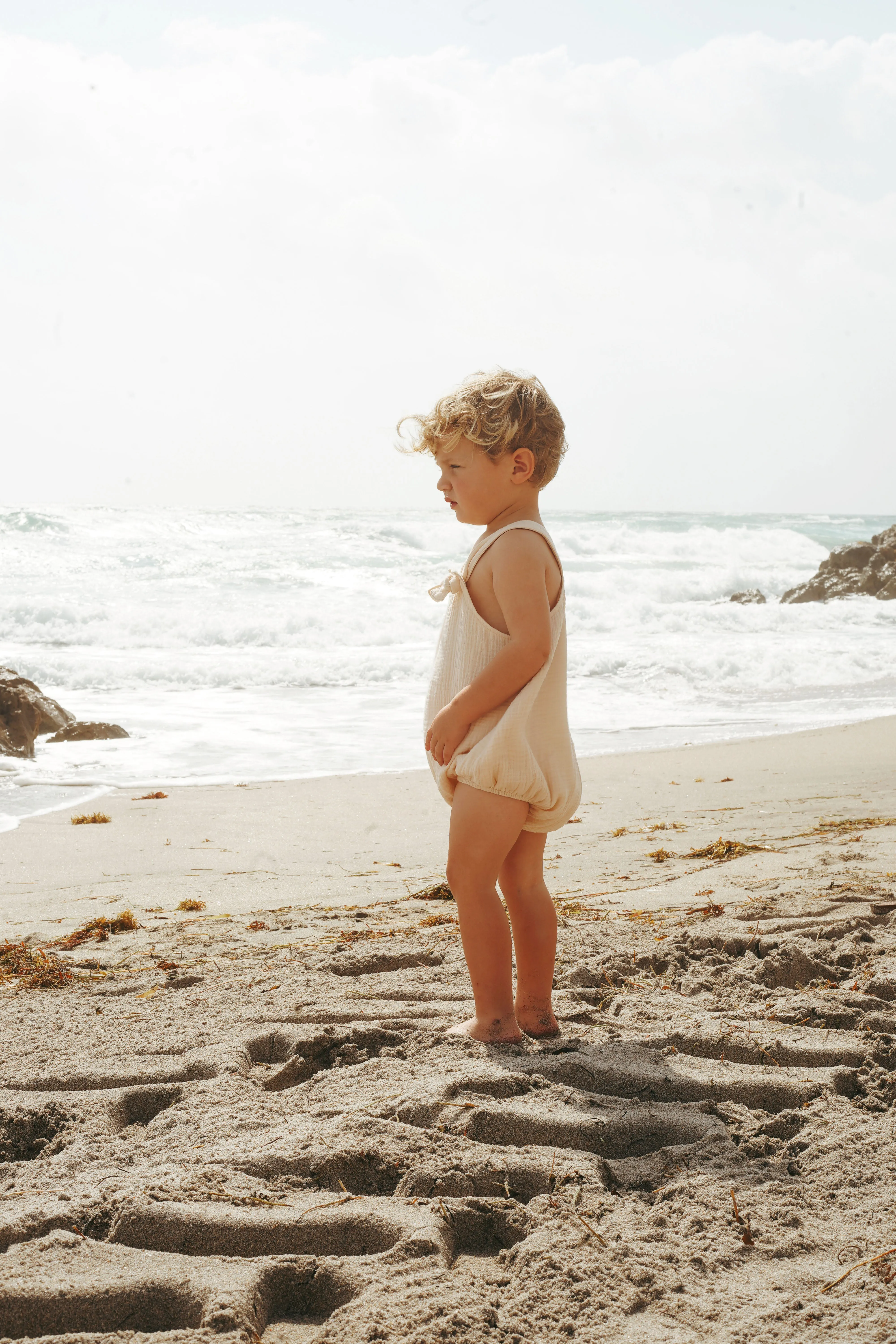 Muslin cotton boys romper