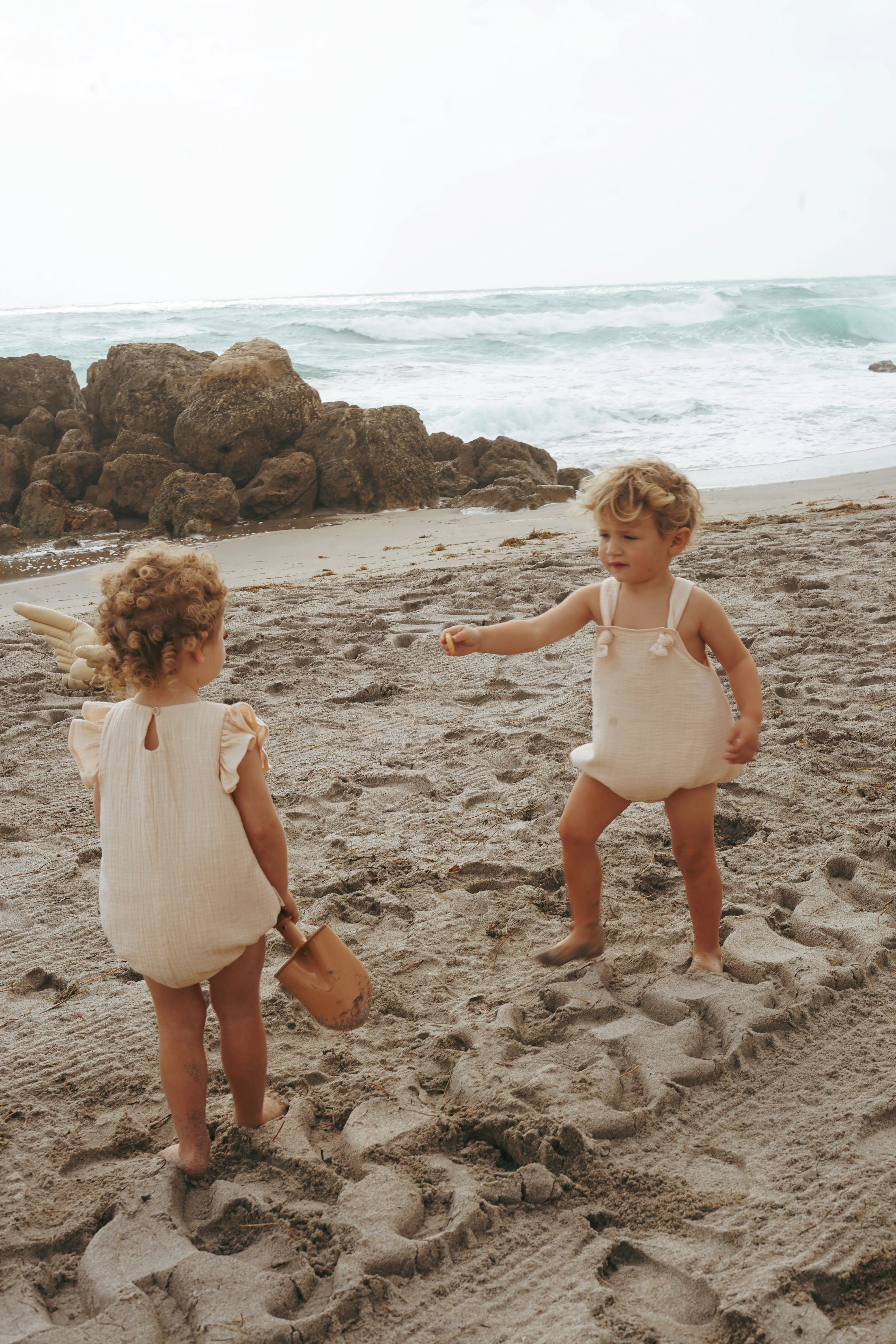Muslin cotton boys romper