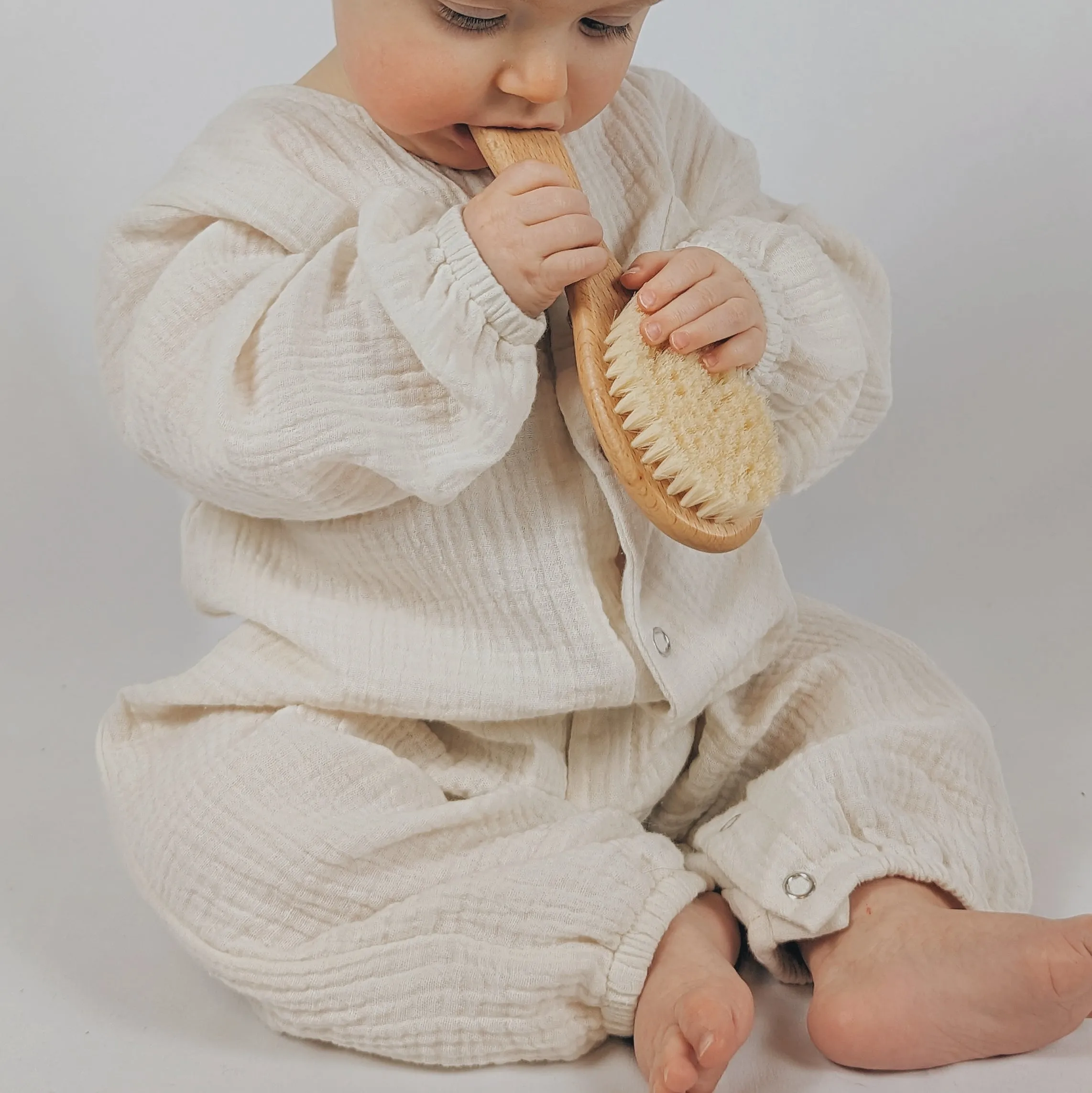 Muslin Romper - Oatmeal