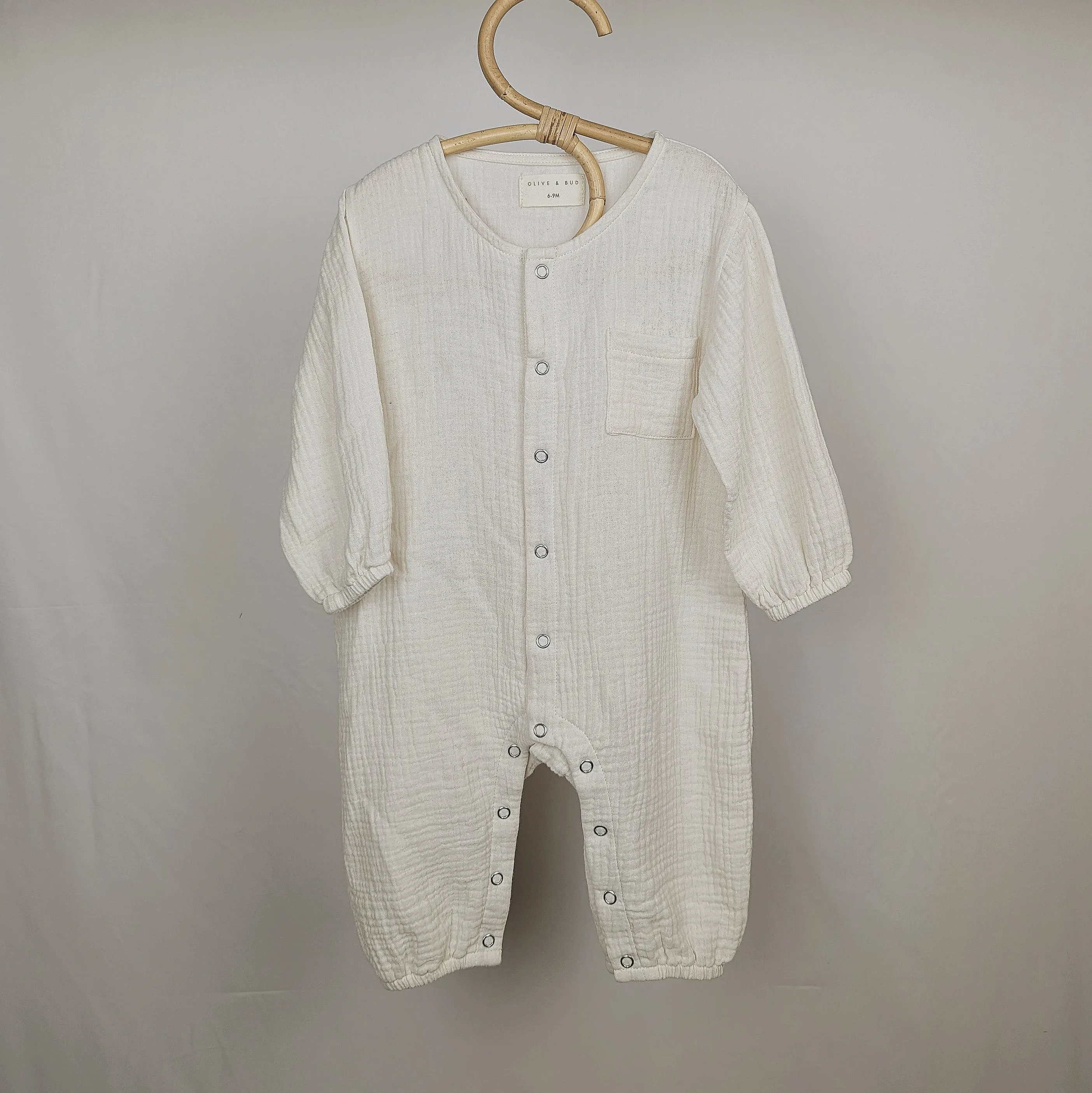 Muslin Romper - Oatmeal
