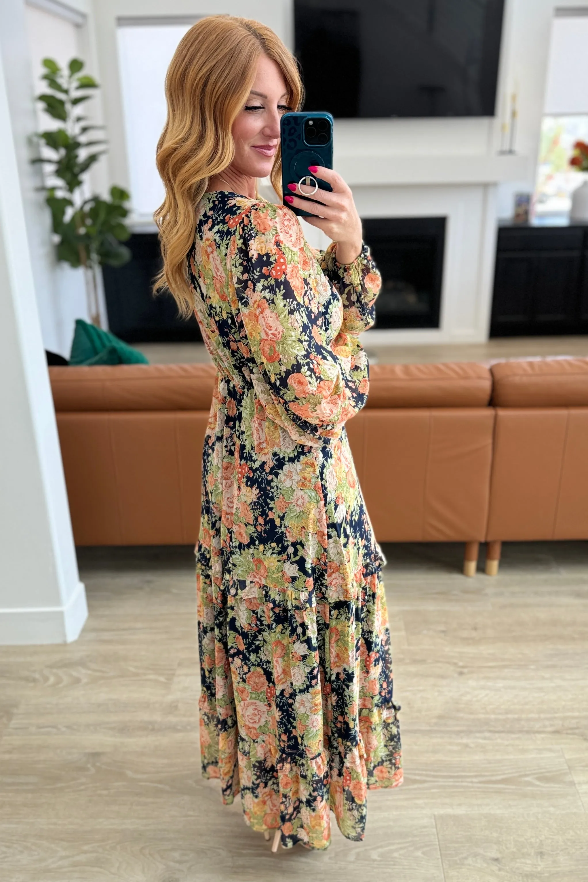 My Heart Will Go On Tiered Balloon Sleeve Dress