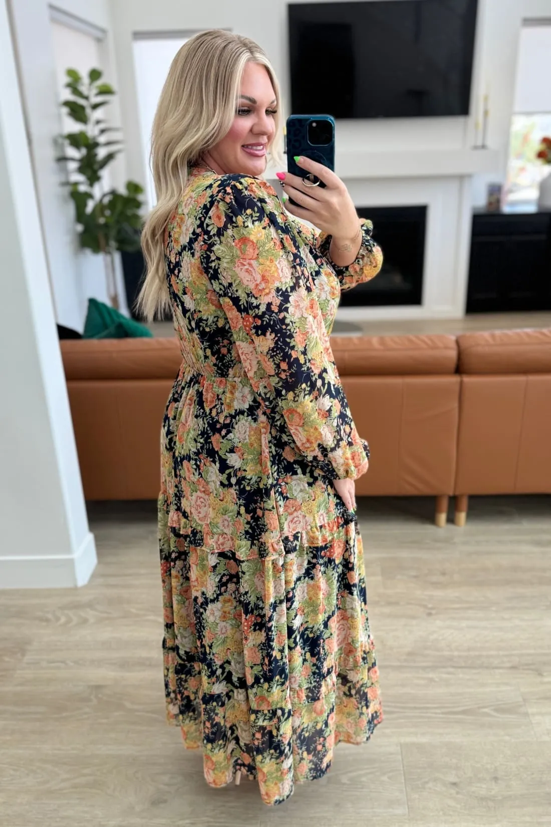 My Heart Will Go On Tiered Balloon Sleeve Dress